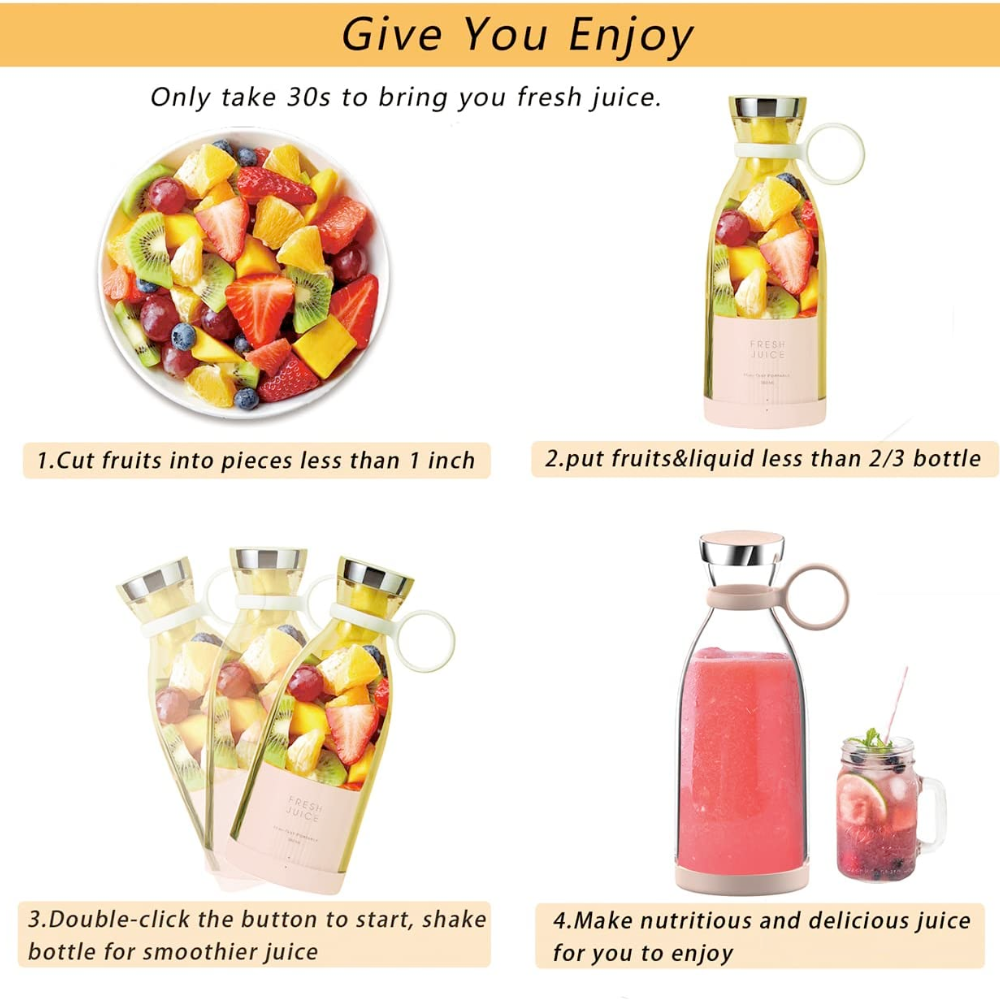 BlendEasy – Compact On-The-Go Juicer for Daily Freshness