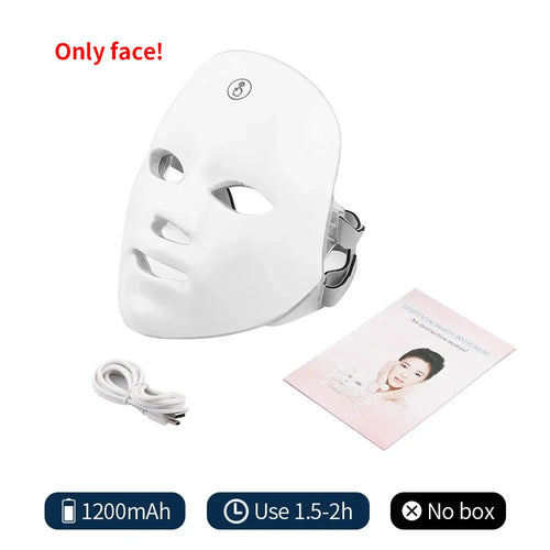LumiGlow 7-Color LED Mask for Face & Neck