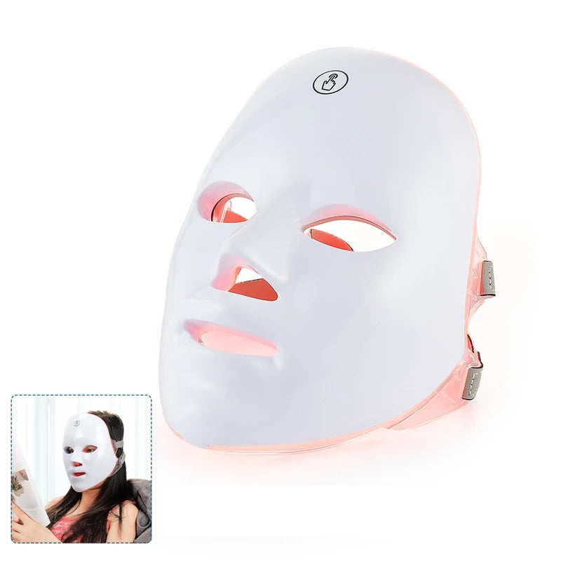 LumiGlow 7-Color LED Mask for Face & Neck