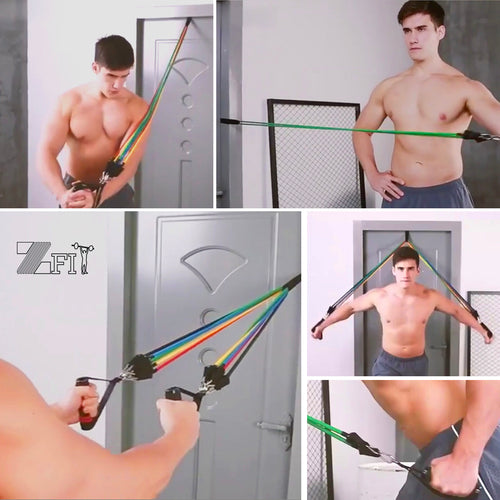 FlexPro Resistance Bands Set – Train Anytime, Anywhere